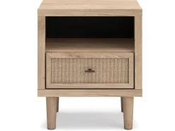 Mor Furniture Cielden Upholstered Bed, Dresser, Mirror, 2 Nightstands & Chest In Tan, Full