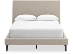 Mor Furniture Cielden Upholstered Bed In Soft Gray, Queen