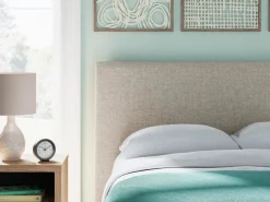 Mor Furniture Cielden Upholstered Bed In Soft Gray, Queen