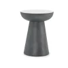 Mor Furniture Circularity Chairside Table In Dark Gray/White
