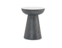 Mor Furniture Circularity Chairside Table In Dark Gray/White