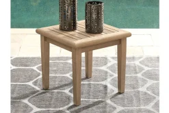 Mor Furniture Clare View Outdoor End Table In Grayish Brown