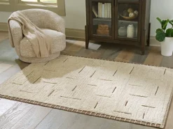Mor Furniture Clayman Rug In Beige/Brown, 5x7