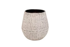 Mor Furniture Claymount Large Vase In Distressed White