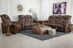 Mor Furniture Cody 2 Power Loveseat In Walnut