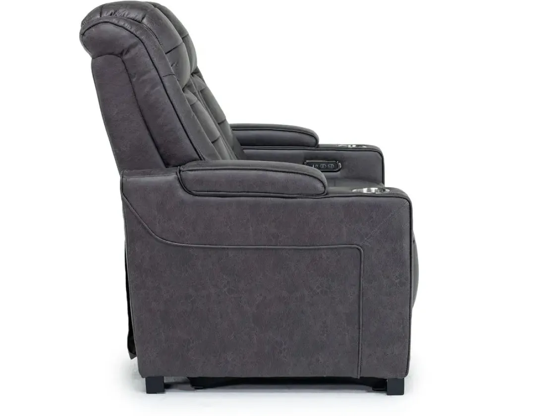 Mor Furniture Cody 2 Power Loveseat In Walnut