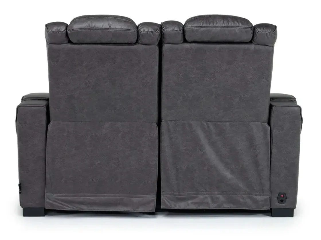 Mor Furniture Cody 2 Power Loveseat In Walnut