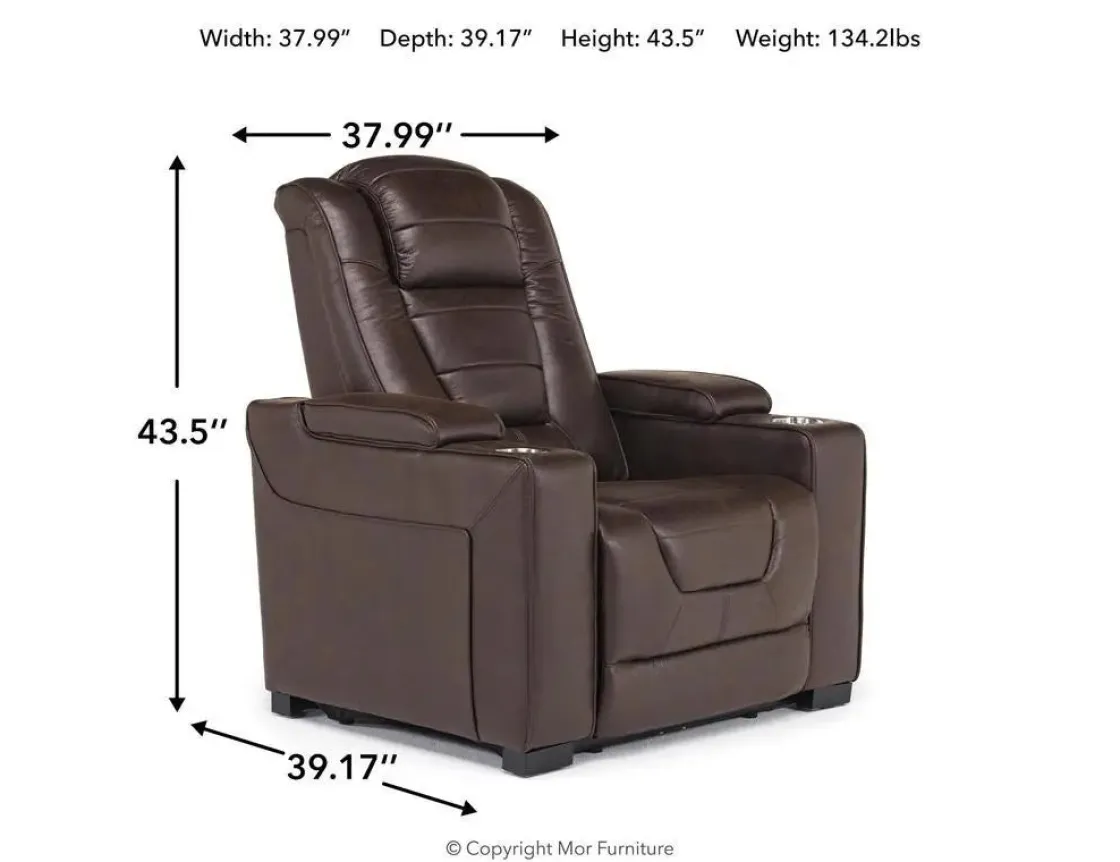 Mor Furniture Cody 2 Power Recliner In Walnut