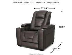 Mor Furniture Cody 2 Power Recliner In Walnut