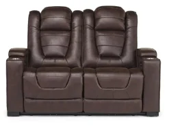 Mor Furniture Cody 2 Power Sofa & Loveseat In Walnut
