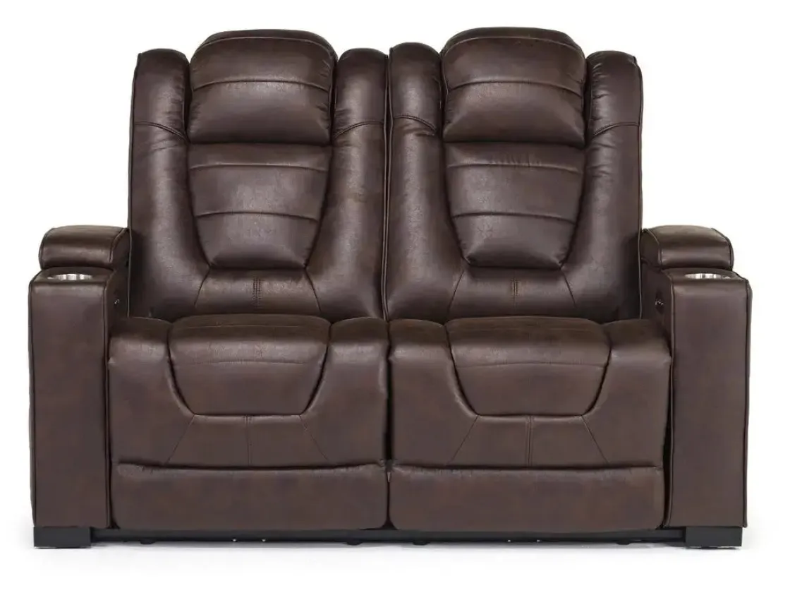 Mor Furniture Cody 2 Power Sofa & Loveseat In Walnut