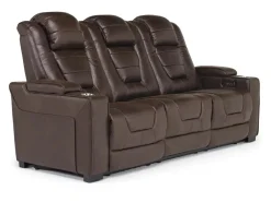 Mor Furniture Cody 2 Power Sofa & Loveseat In Walnut