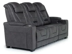 Mor Furniture Cody 2 Power Sofa & Loveseat In Walnut