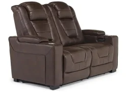 Mor Furniture Cody 2 Power Sofa & Loveseat In Walnut
