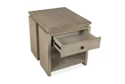 Mor Furniture Conrad End Table In Stone Harbor Gray
