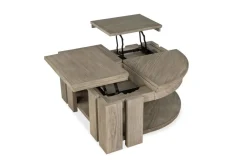 Mor Furniture Conrad Lift Top Coffee Table In Stone Harbor Gray
