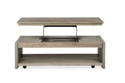 Mor Furniture Conrad Lift Top Coffee Table In Stone Harbor Gray