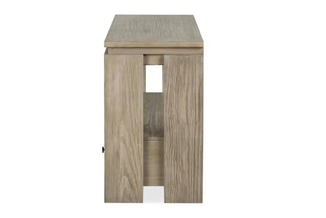 Mor Furniture Conrad Sofa Table In Stone Harbor Gray