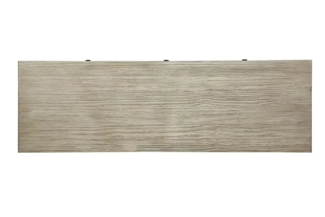Mor Furniture Conrad Sofa Table In Stone Harbor Gray