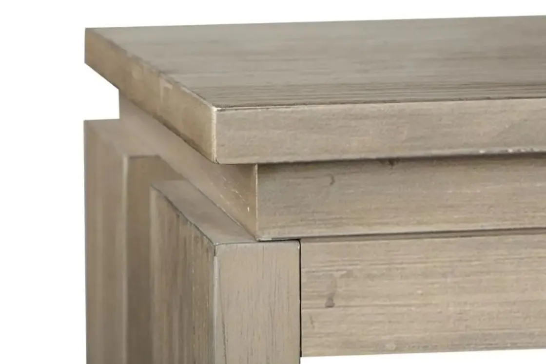 Mor Furniture Conrad Sofa Table In Stone Harbor Gray