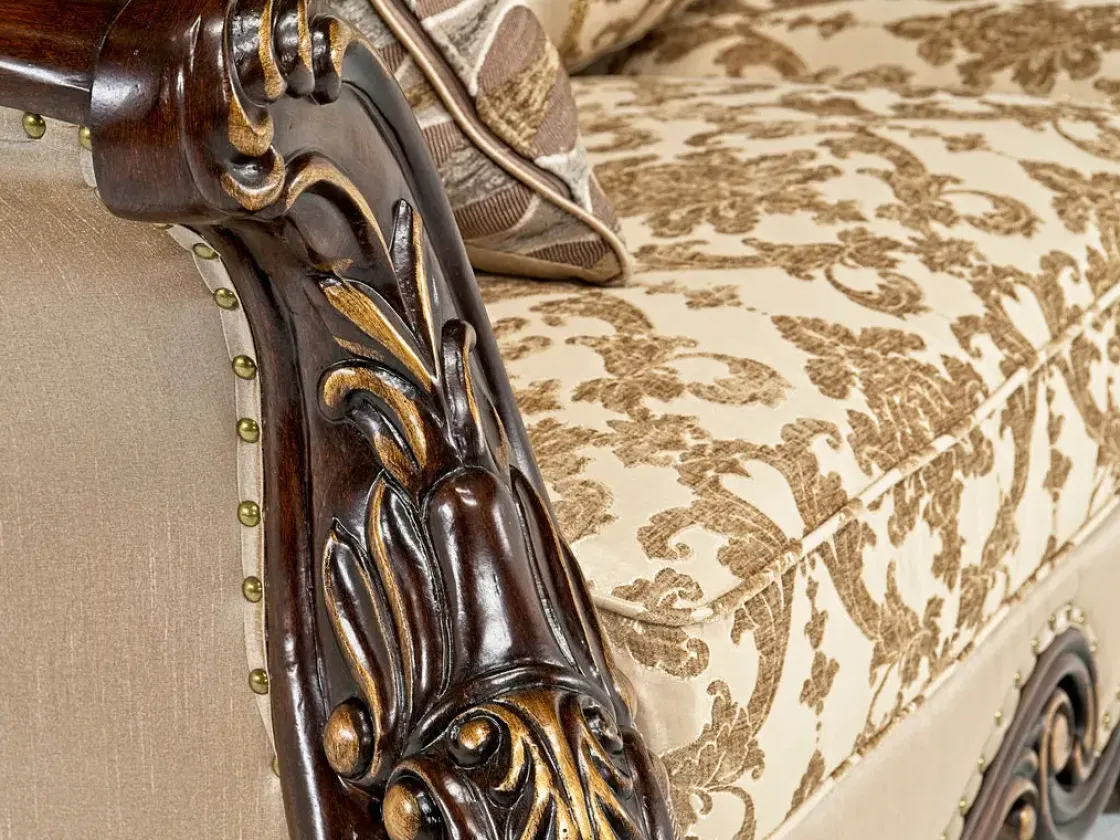 Mor Furniture Constantine Loveseat In Gold