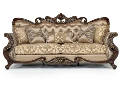 Mor Furniture Constantine Sofa & Loveseat In Gold