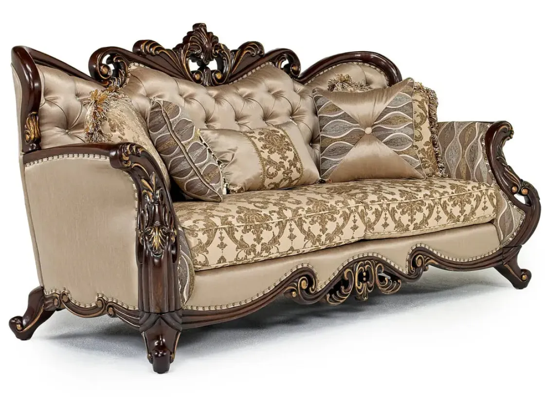 Mor Furniture Constantine Sofa In Gold