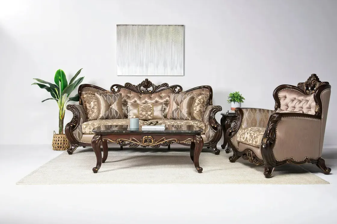 Mor Furniture Constantine Sofa In Gold