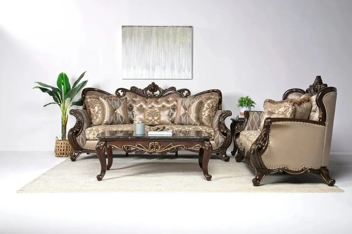 Mor Furniture Constantine Sofa In Gold