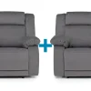 Mor Furniture Cora Recliners In Midnight, Set Of 2