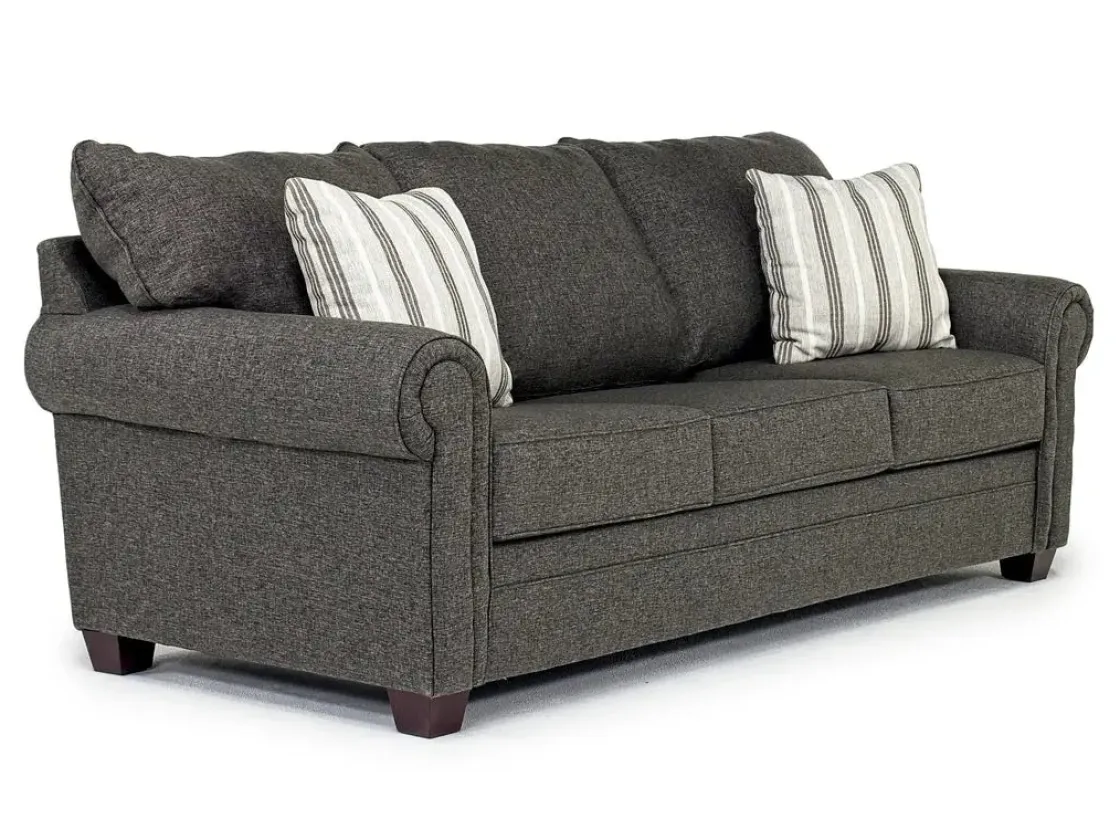 Mor Furniture Cordoba Queen Sleeper Sofa In Splash Charcoal