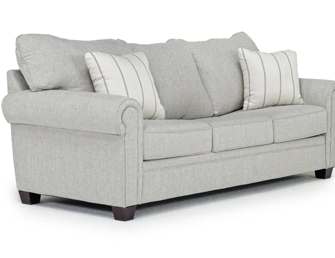 Mor Furniture Cordoba Queen Sleeper Sofa In Splash Charcoal