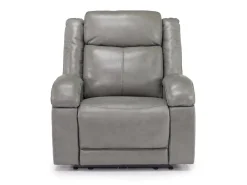 Mor Furniture Cortez Power Recliner In Dark Brown Leather