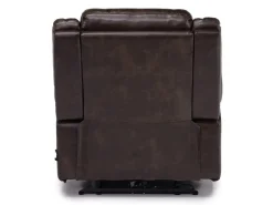 Mor Furniture Cortez Power Recliner In Dark Brown Leather