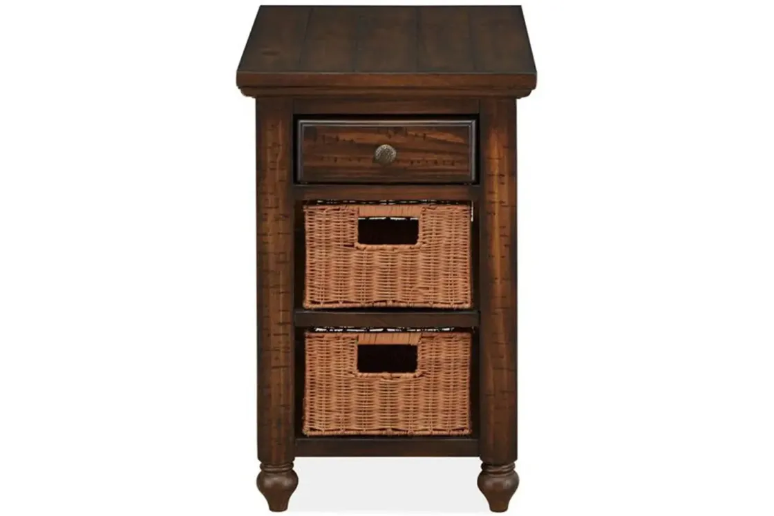 Mor Furniture Cottage Lane Chairside Table In Brown