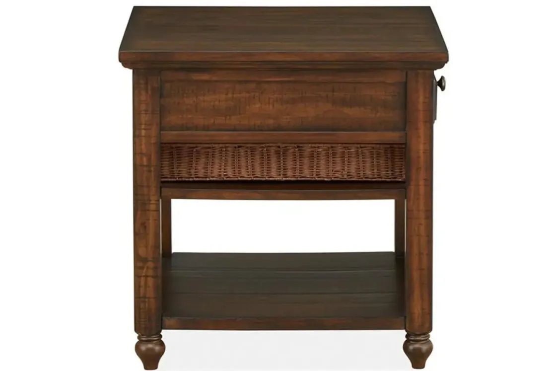 Mor Furniture Cottage Lane End Table In Brown