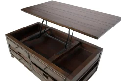 Mor Furniture Cottage Lane Lift Top Coffee Table In Brown