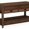Mor Furniture Cottage Lane Sofa Table In Brown