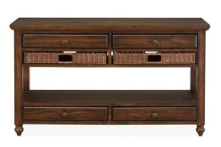 Mor Furniture Cottage Lane Sofa Table In Brown