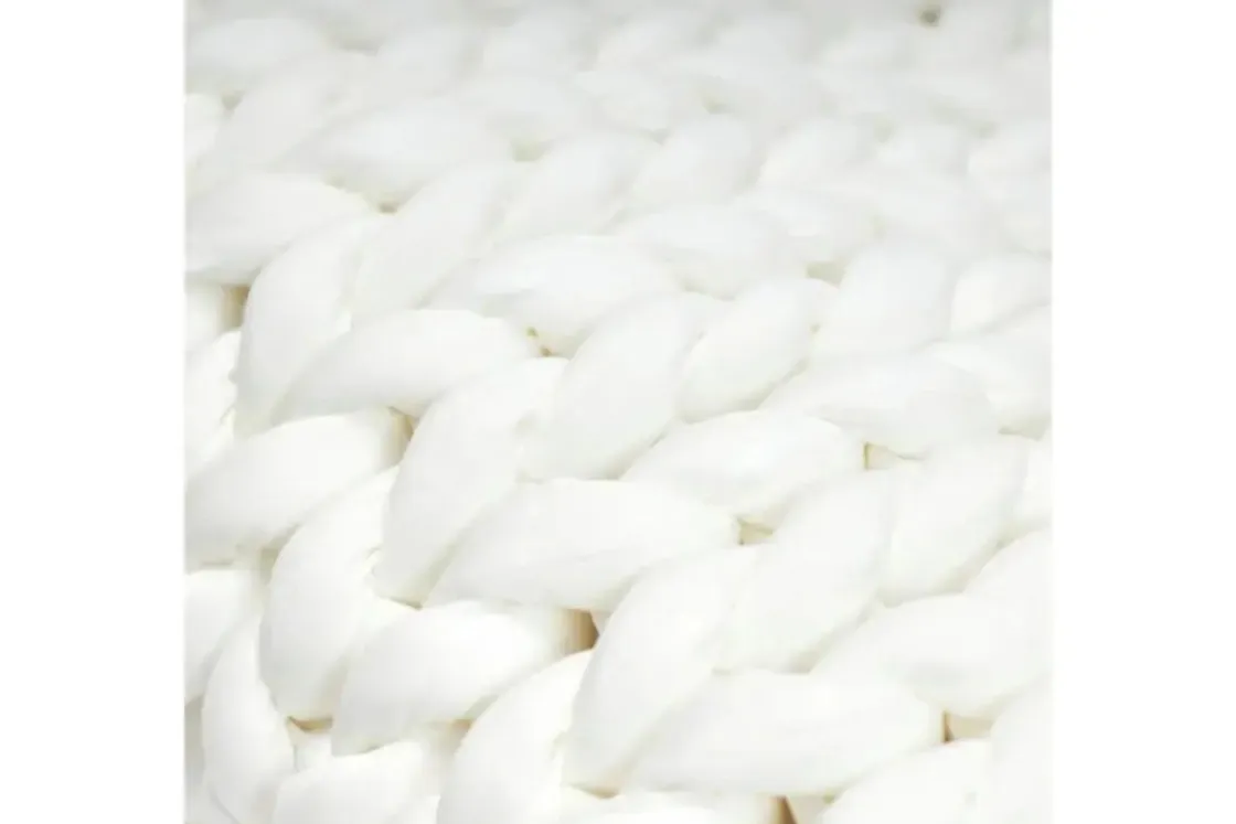 Mor Furniture Cotton Weighted Blanket In Cream, Twin/Full
