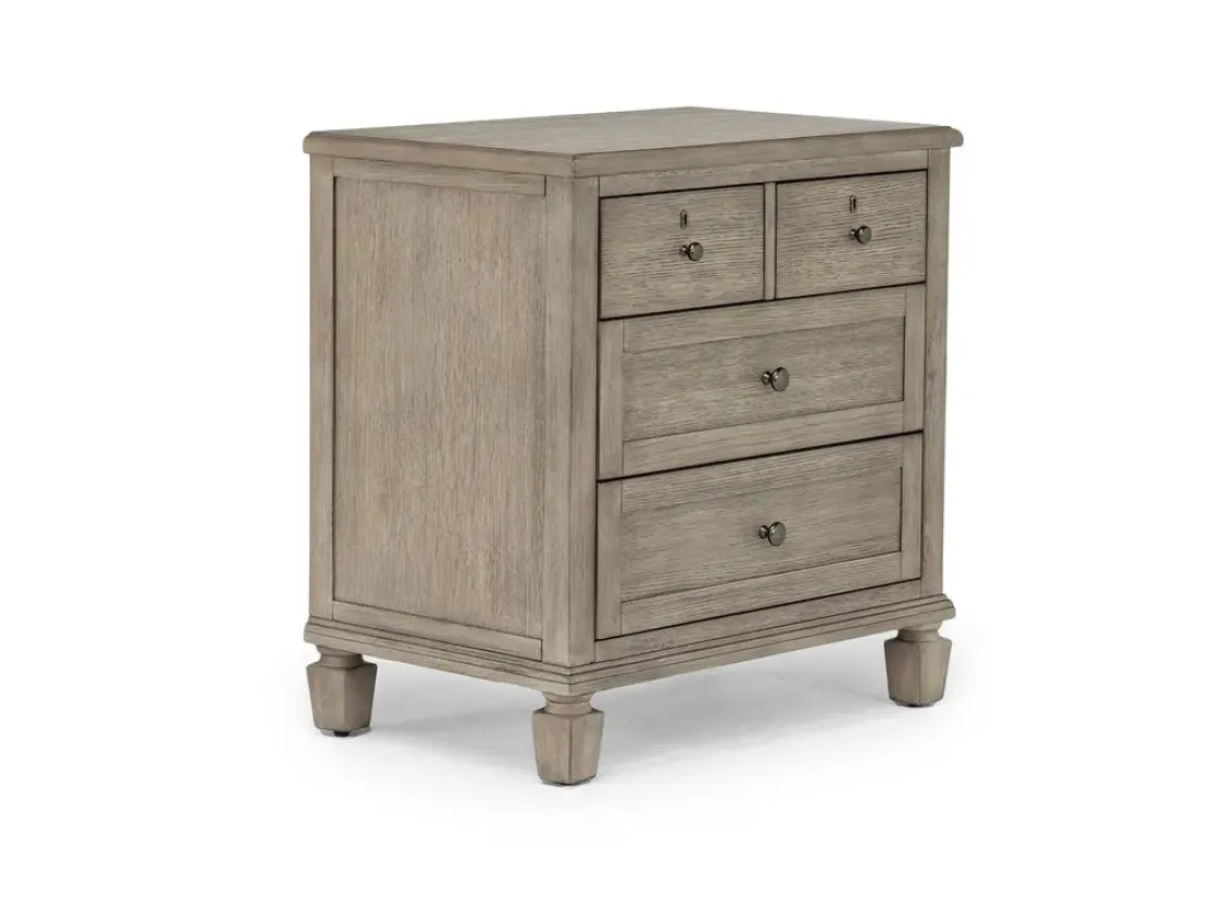 Mor Furniture Country Side 4 Drawer Nightstand In Brown