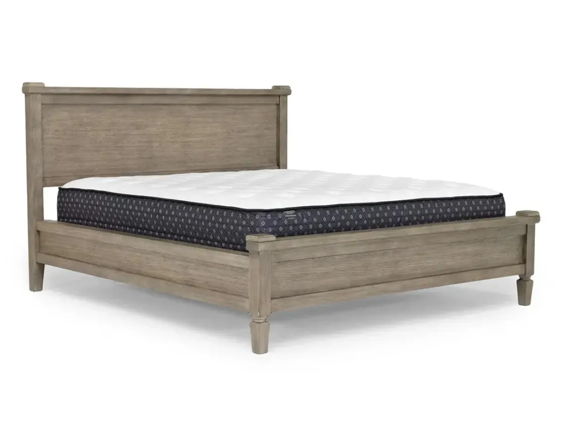 Mor Furniture Country Side Canopy Bed, Dresser, Mirror & 2 Drawer Nightstand In Brown, Queen