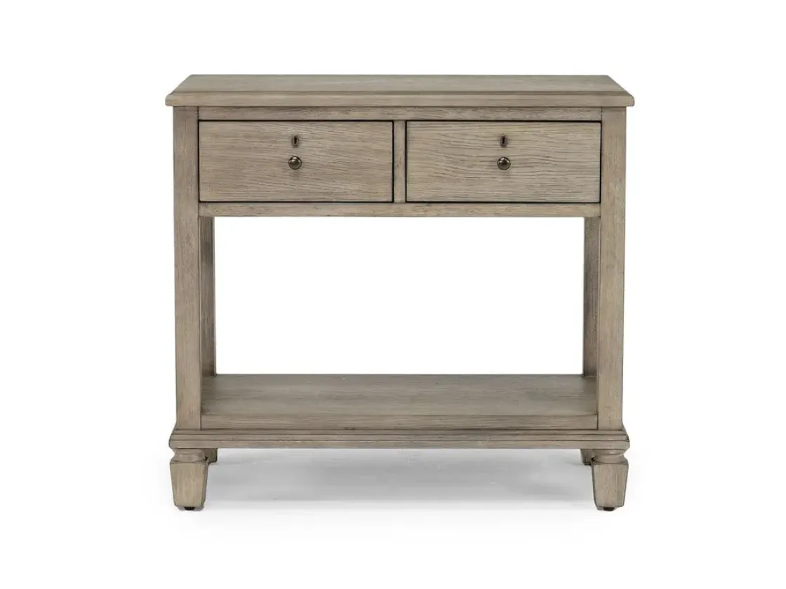 Mor Furniture Country Side Canopy Bed, Dresser, Mirror & 2 Drawer Nightstand In Brown, Queen