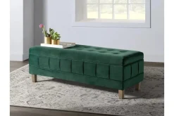 Mor Furniture Crosby Storage Bench In Gun Metal