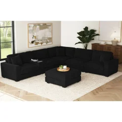 Mor Furniture Cuddle Cloud Ottoman In Black