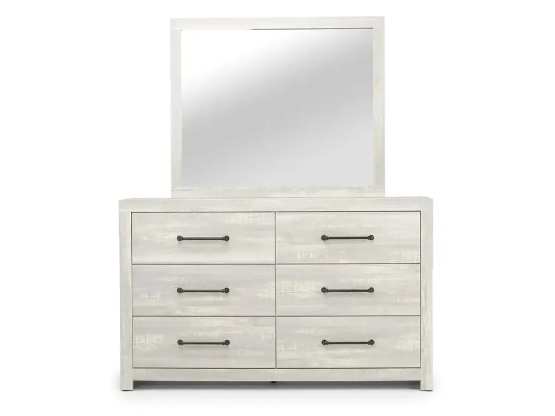Mor Furniture Dallas Mirror In White Wash