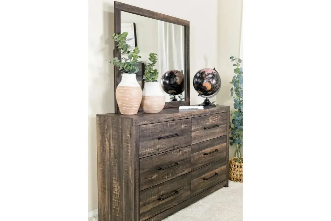 Mor Furniture Dallas Mirror In White Wash