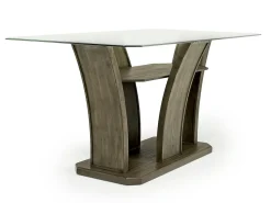 Mor Furniture Dapper Counter Height Dining Table & 4 Stools In Brown