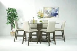 Mor Furniture Dapper Counter Height Dining Table In Brown