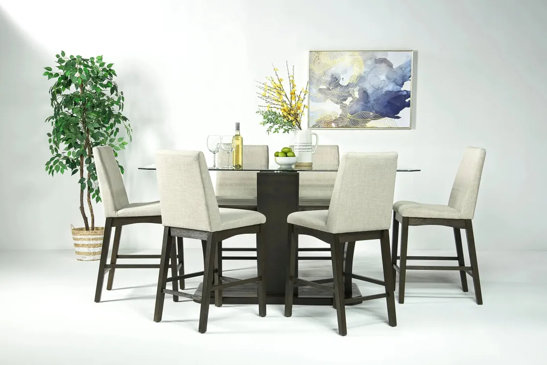 Mor Furniture Dapper Counter Height Dining Table In Brown